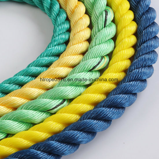 3 Strand Braided Polypropylene Rope PP Danline Rope Marine Rope for Fishing and Mooring
