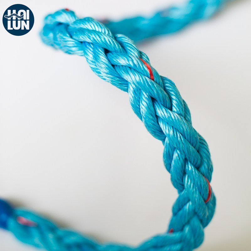 8 Strand Polypropylene /Polyester /Nylon Twisted Marine Mooring Rope