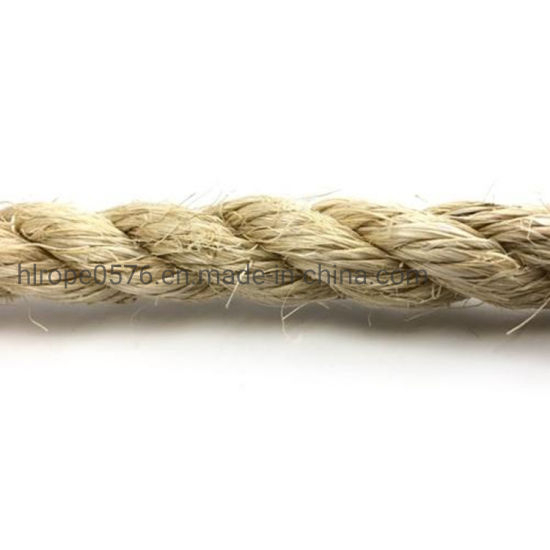 Twist 3/4 Strand Natural Sisal Jute Rope for Marine