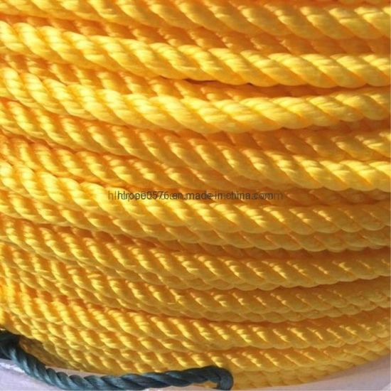 3/4 Strand Polypropylene PP Rope Twist Danline Mooring Rope