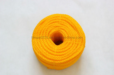6mm Orange PE3-Strand Rope in Roll, Coil, Twine, 3--Strand PE, PP Twisted Rope