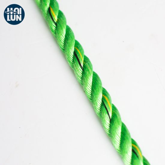 Green Color 3 Strand PP Twist Rope for Shipping and Mooring