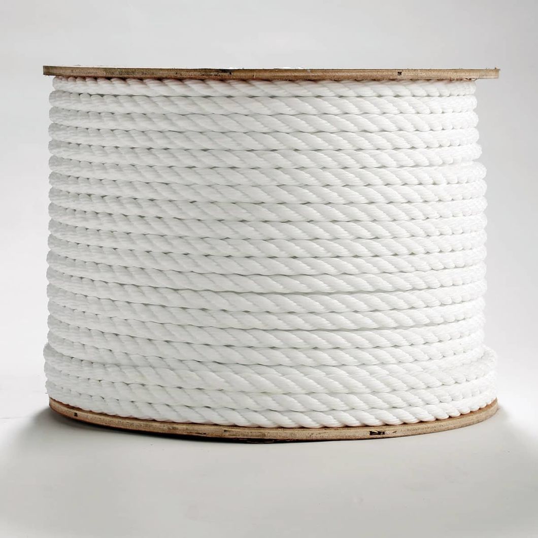 3 Strand Twisted White Polypropylene Rope
