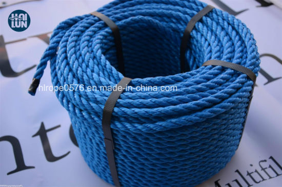 3 Strands Blue Twisted High Quality Towing Polypropylene Boat Ropes