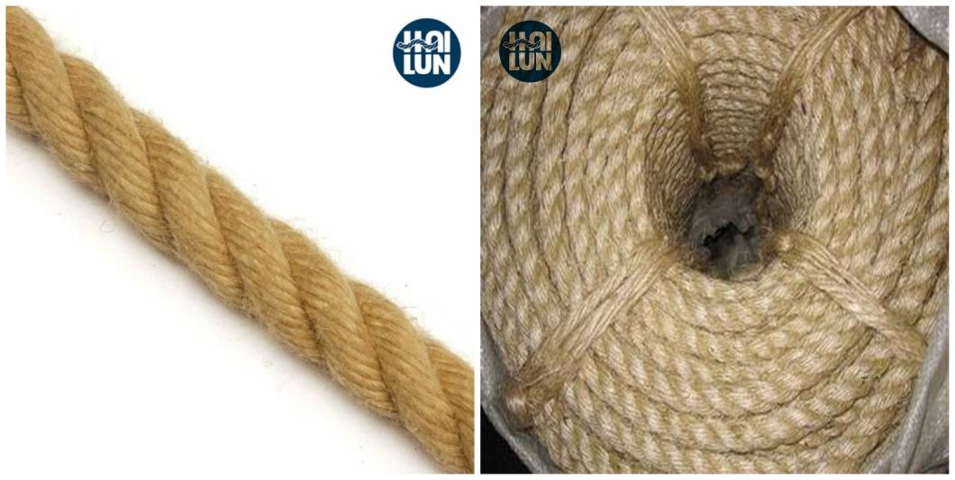 Factory Wholesale 3/4 Strand Natural Manila/Sisal Jute Rope