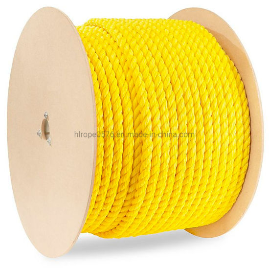 3 Strand Braided Yellow Polyamide(Nylon) Rope