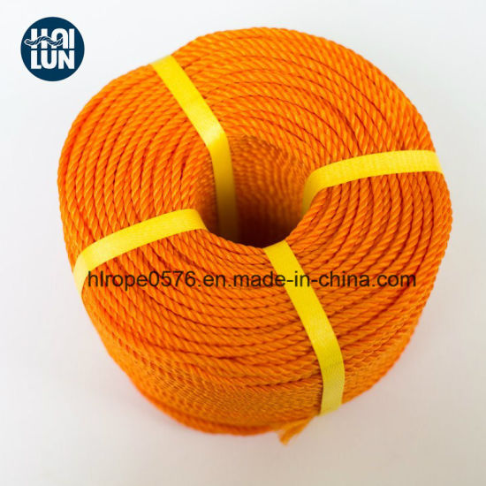 High Quality PE Twist 3-Strand Rope for Mooring and Fishing