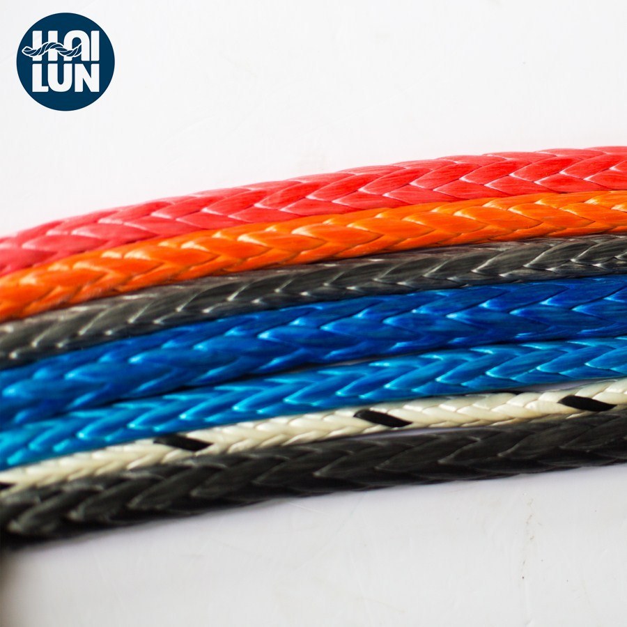 12 Strand Braided Rope Synthetic UHMWPE/Hmpe Rope Winch Rope Towing Rope