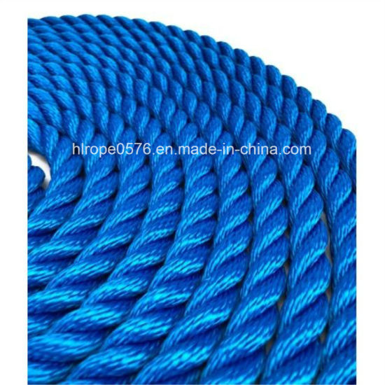 3 Strands 16mm Royal Blue Softline Multifilament Mooring Rope
