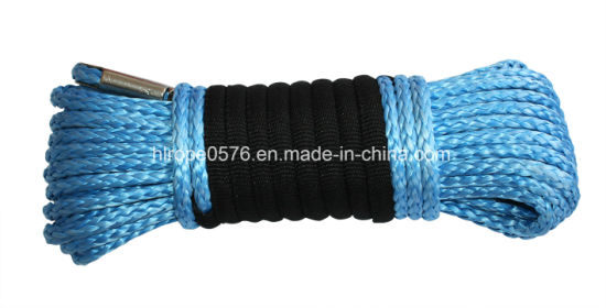 Blue UHMWPE Inch Inside Polyester Outside Cover Rope Lifting Rope