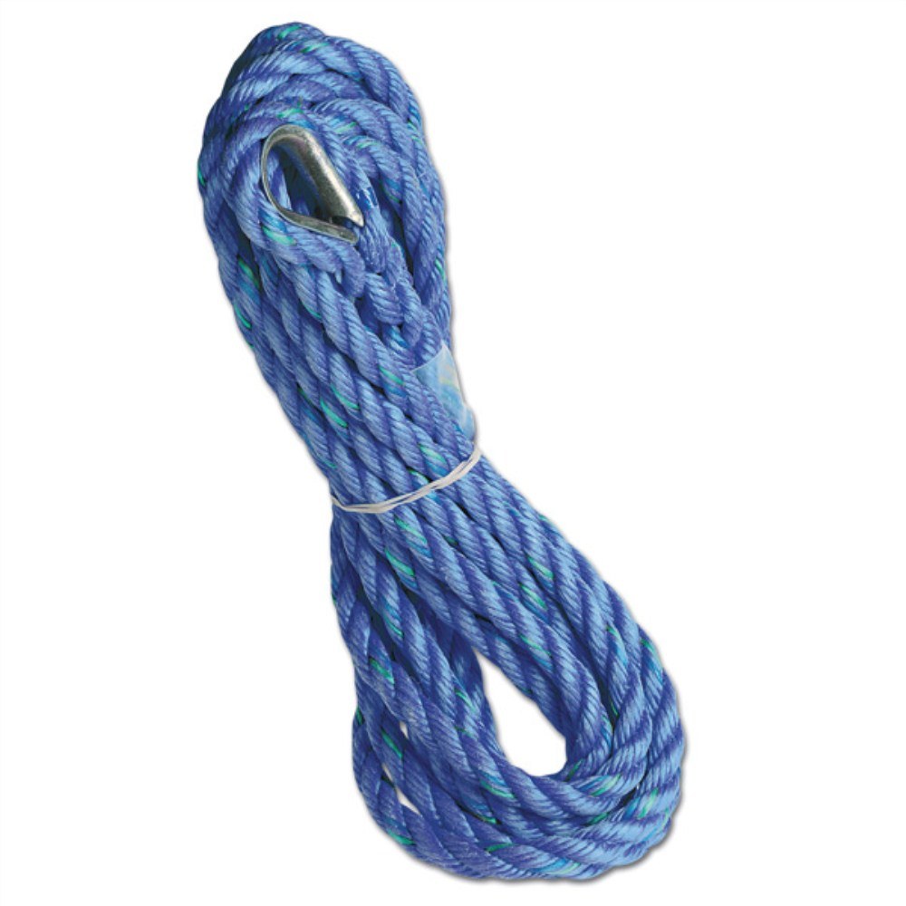 25mm 3 Strands Blue Twisted Cord Polypropylene Rope