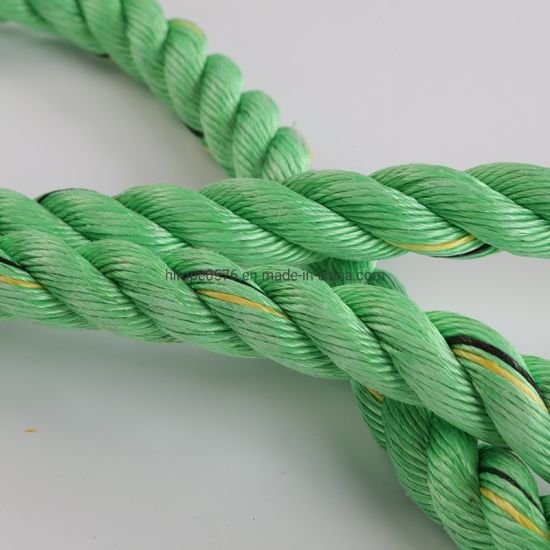 Colorful 3 Strand Polypropylene Rope for Mooring and Fishing