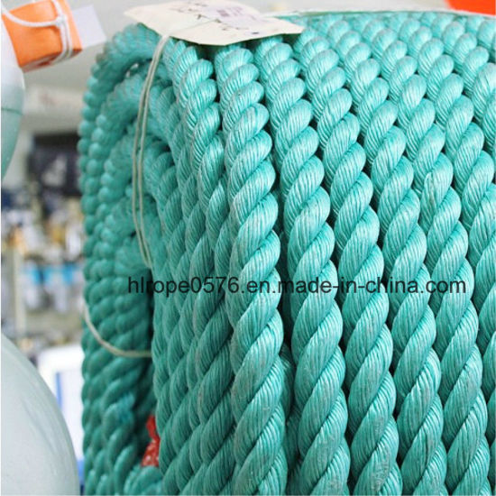Factory Wholesale 3strand Green PP Rope Marine Rope for Fishing and Mooring