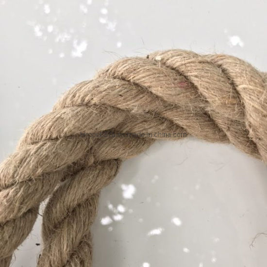 Solid Quality Industrial 3/4 Strand Natural Jute Rope