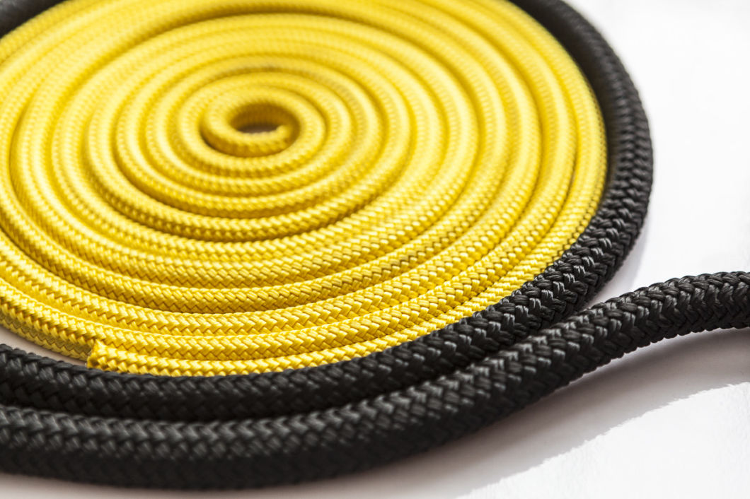 12-Strands Yellow Nylon Polyamide Floating Rope High Quality