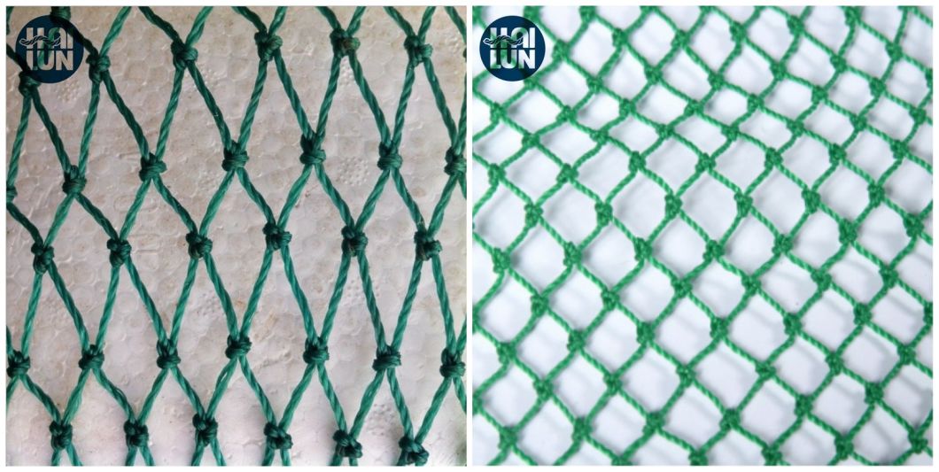 Good Quality High Strength Braided Green PE Fishing Net