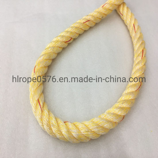 4 Strand PP and Polyester Mixed Mooring Rope