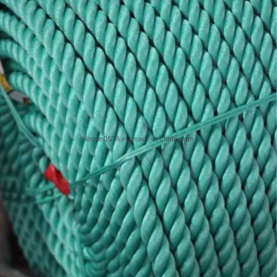 3strand Green PP Rope Marine Rope for Fishing and Mooring