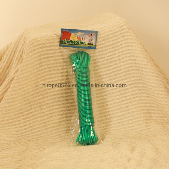 PVC + High - Strength Polyester Yarns Clothesline, 4 mm Paper Card Packaging,
