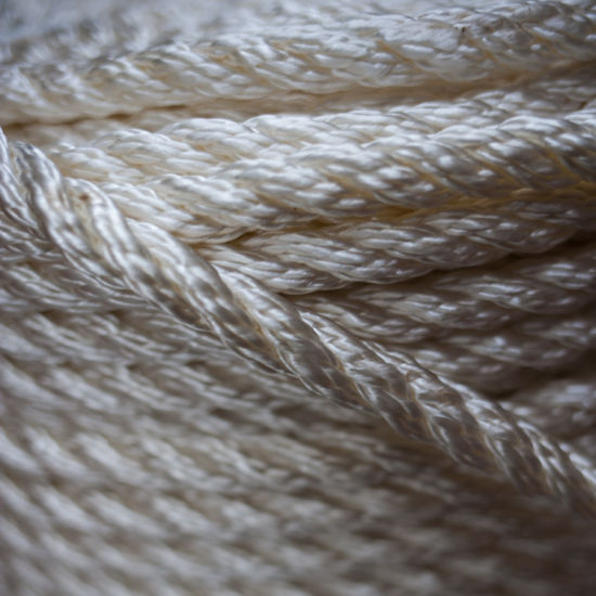3 Strand White Polyamide Multiifiament Synthetic Nylon Rope