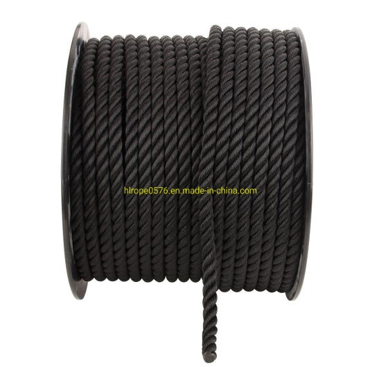 Twisted Nylon Rope Black Mooring Rope