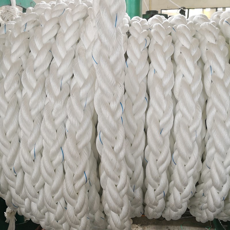 Factory Wholesale 8 Strand Polypropylene PP Twist Danline Mooring Rope