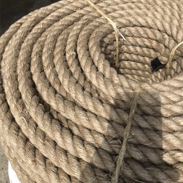 Solid Quality Industrial 3/4 Strand Natural Jute Rope