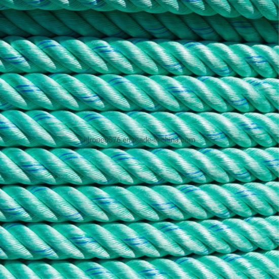 3strand Green PP Rope Marine Rope for Fishing and Mooring