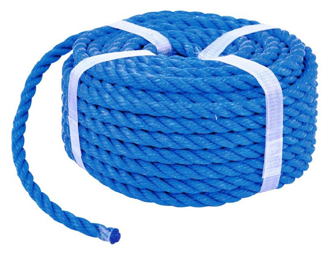 3X Poly Rope 18mx8mm Polypropylene Ropes Blue Camping Agriculture Tarpaulins Tie