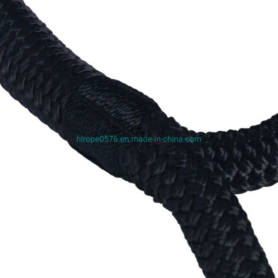 Black 5/8" 50 FT Double Braid Nylon Dock Line Mooring Rope Double Braided
