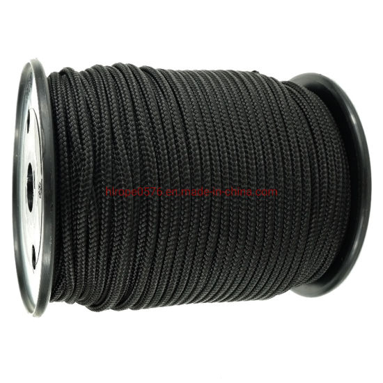 4mm Black Braided Polypropylene Multicord Polyester X 200m