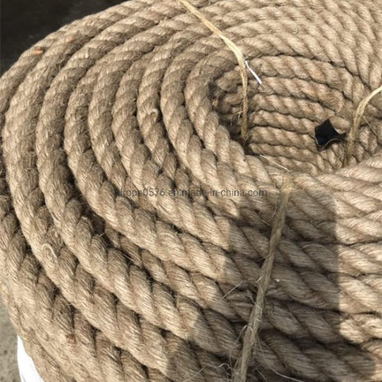 Solid Quality Industrial 3/4 Strand Natural Jute Rope