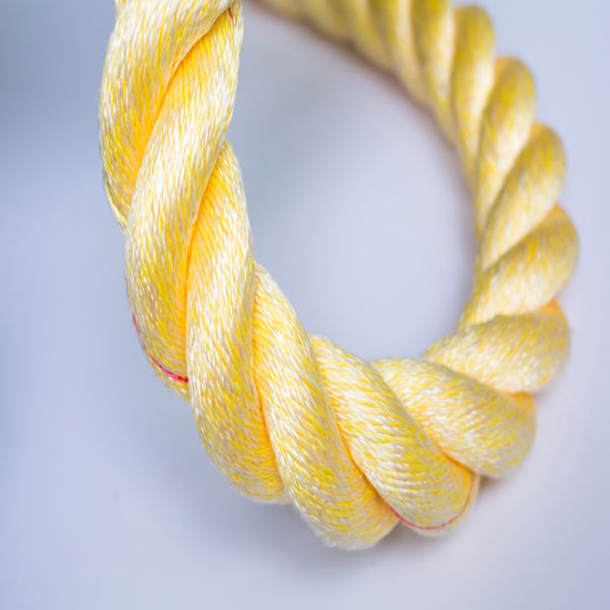 8 Strand White Yellow Polypropylene&Polyester Mixed Rope