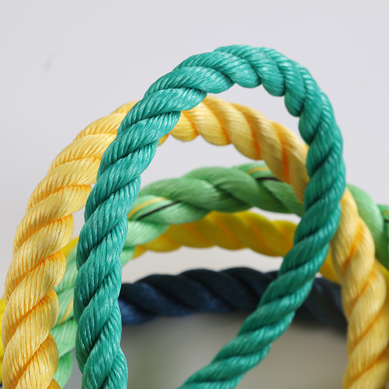 Colorful 3 Strand Polypropylene Rope for Mooring and Fishing