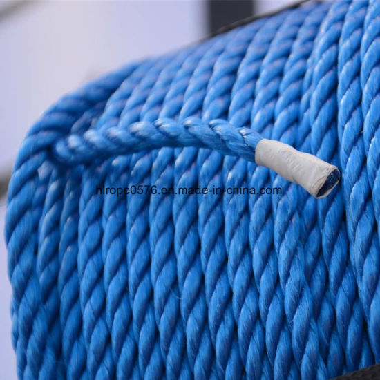 Good Quality 3strand Blue PP Rope for Mooring