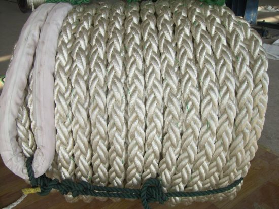 48mm 60mm 64mm 72mm 80mm 8 Strand Nylon Marine Mooring Rope