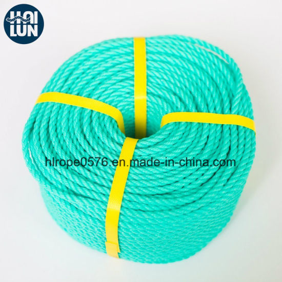 High Quality PE Twist 3-Strand Rope for Mooring and Fishing