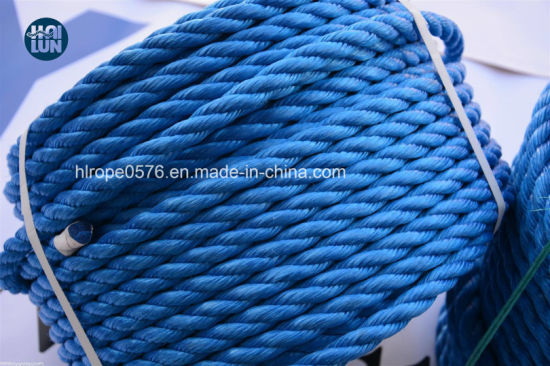 3 Strands Blue Twisted High Quality Towing Polypropylene Boat Ropes